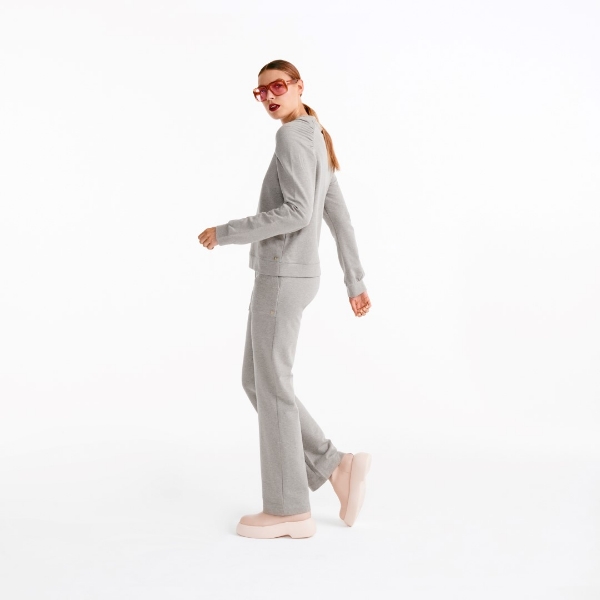 Resim Reglan kol bisiklet yaka sweatshirt-Llr - 229-Puslu Kahve