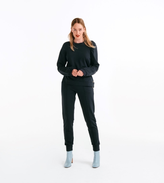 Resim Reglan kol bisiklet yaka sweatshirt-Llr - 195-Gecenin Karanlığı