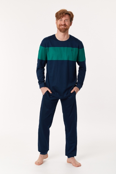 Resim Erkek Pijama-Mrc - 883-Kobalt Mavi