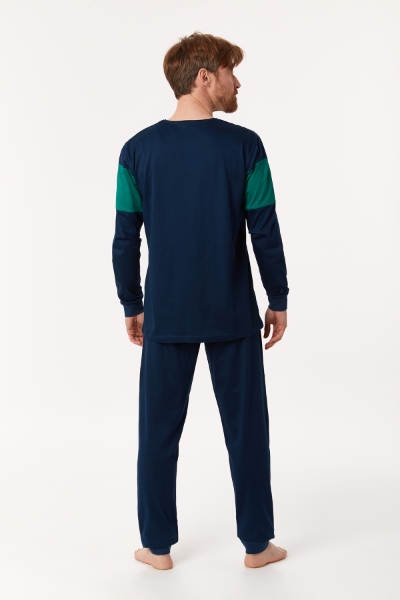 Resim Erkek Pijama-Mrc - 883-Kobalt Mavi