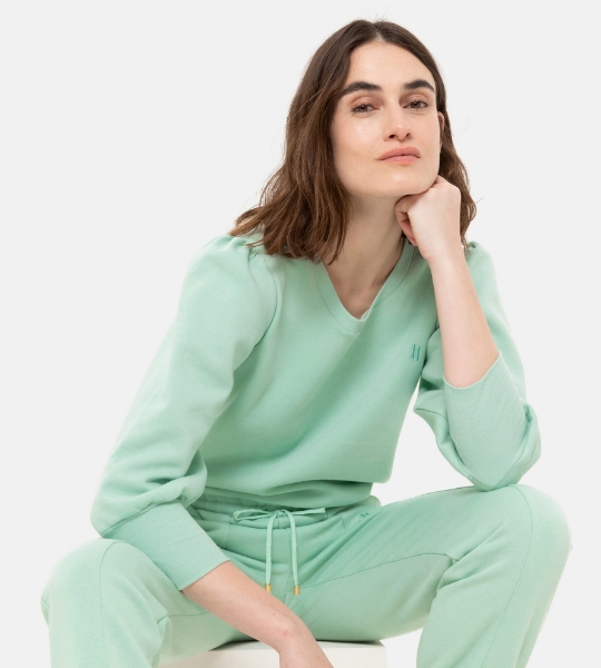 Resim Uzun kol sweatshirt-Mlf - 721-Açık Yeşil