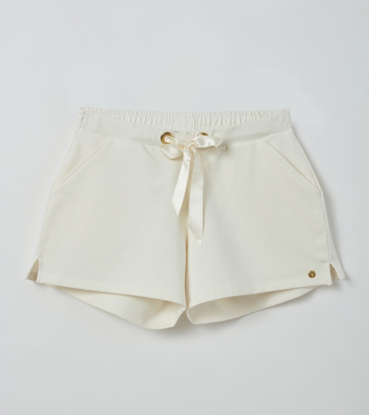 Resim Cepli sweat şort-Lhh - 112-Ekru 