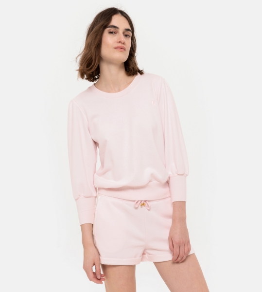 Resim Uzun kol sweatshirt-Mlf - 412-Toz Pembe