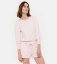 Resim Uzun kol sweatshirt-Mlf - 412-Toz Pembe