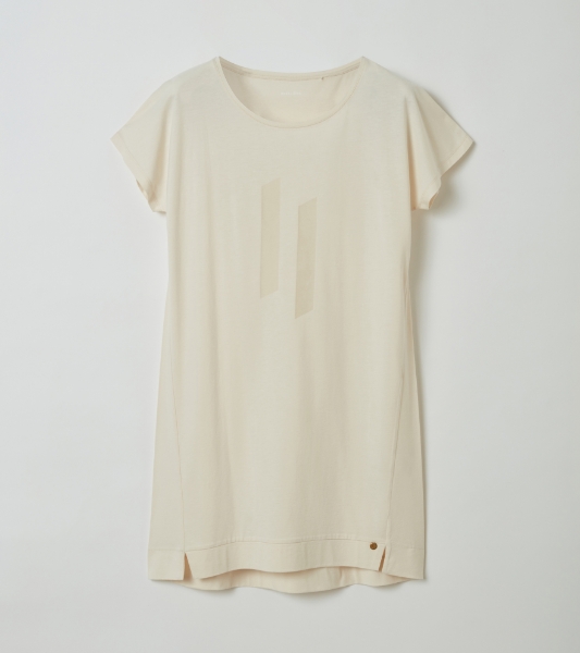 Resim Düşük kol detaylı elbise-Ldg - 112-Ekru 