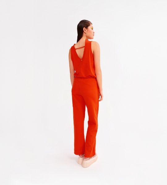 Resim Geniş paça sweat pantolon-Lhd - 433-Nar Çiçeği