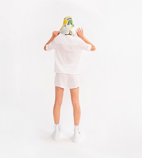 Resim Apolet detaylı pijama takımı-Lpn - 112-Ekru 