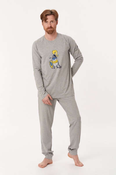 Resim Erkek Pijama-Qrl - 121-Grimelanj