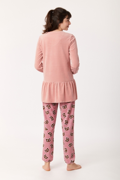 Resim Kadın Pijama-Pdl - 360-Vizon Pembe