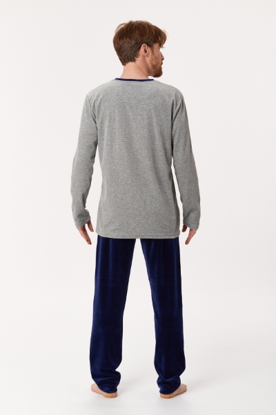 Resim Kadife Erkek Pijama-Mrl - 125-Grimelanj