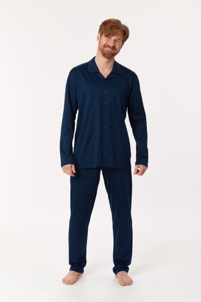 Resim Erkek Pijama-Mbt - 883-Kobalt Mavi