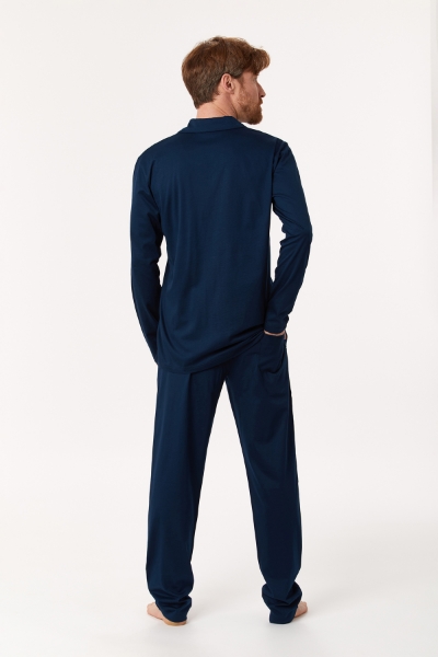 Resim Erkek Pijama-Mbt - 883-Kobalt Mavi