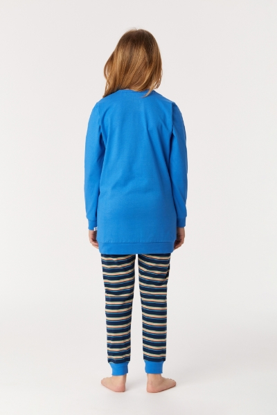 Resim 2-8 Yaş Kız Çocuk Pijama-Pop - 832-Açık Mavi