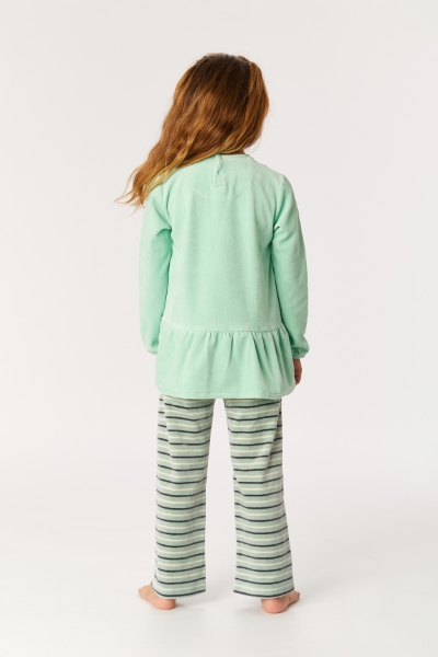 Resim 10-16 Yaş Kız Çocuk Pijama-Pdl - 718-Neptün Yeşili