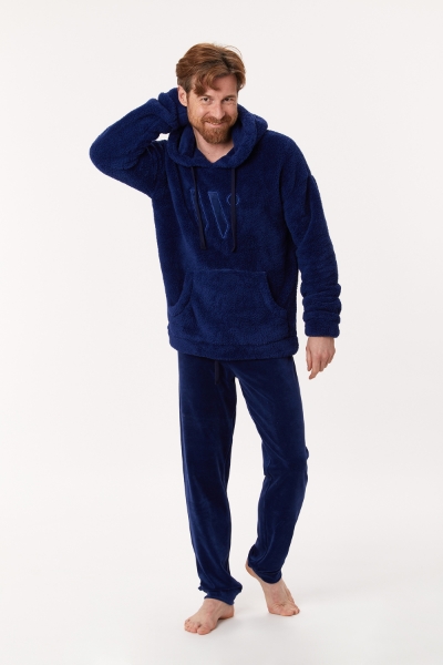 Resim Erkek Pijama-Qha - 869-Mor Lacivert