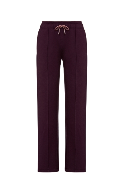 Resim Geniş paça sweat pantolon-Mlh - 333-Şarap Rengi