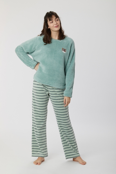 Resim Kadın Pijama-Wpı - 806-Deniz Yeşili