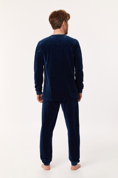 Resim Erkek Pijama-Qpı - 883-Kobalt Mavi