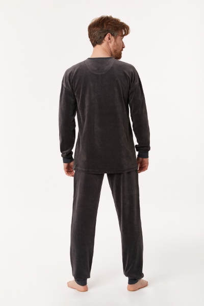 Resim Erkek Pijama-Qpı - 176-Antrasit 
