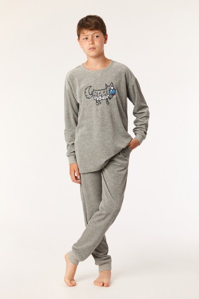 Resim 10-16 Yaş Erkek Çocuk Pijama-Qpı - 125-Grimelanj