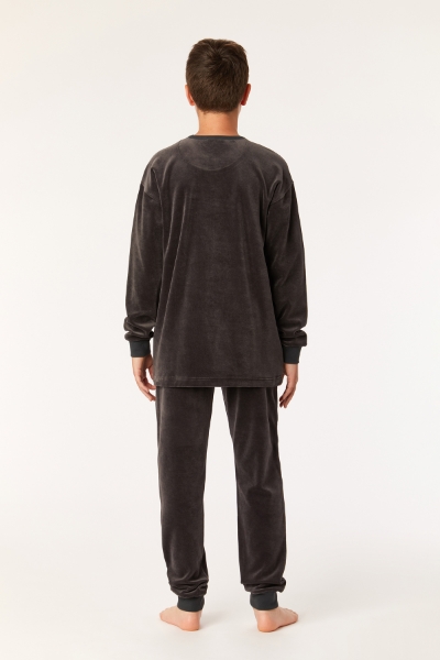 Resim 10-16 Yaş Erkek Çocuk Pijama-Qpı - 176-Antrasit 