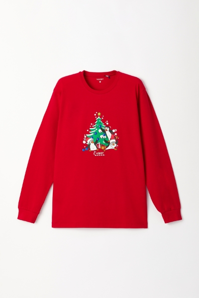 Resim 2-8 Yaş Erkek Çocuk Pijama-Cpa - 407-Yeni Yıl Kırmızısı