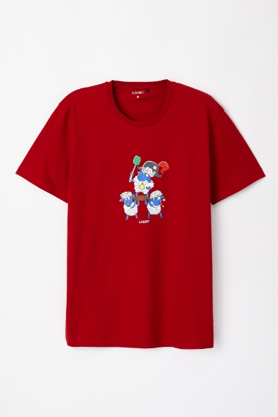 Resim Erkek Pijama-Pks - 485-Keskin Kırmızı