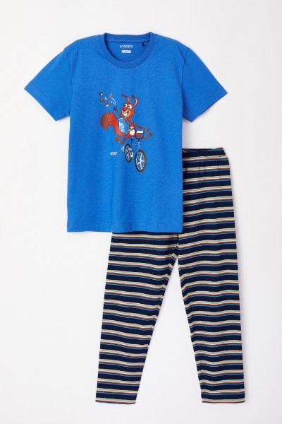 Resim 2-8 Yaş Erkek Çocuk Pijama-Pks - 832-Açık Mavi