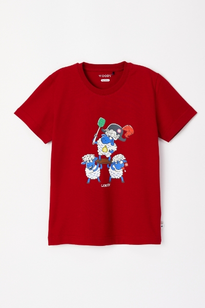 Resim 10-16 Yaş Erkek Pijama-Pks - 485-Keskin Kırmızı