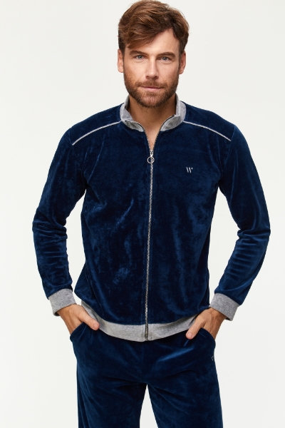 Resim Erkek Pijama-Mhl - 883-Kobalt Mavi