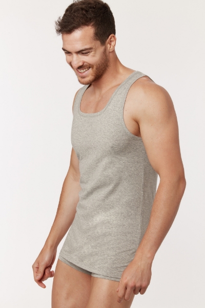 Resim Erkek Atlet-Vem - 121-Gri  Melanj