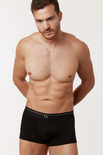 Resim 2’li Erkek Boxer-Clm - 199-Siyah