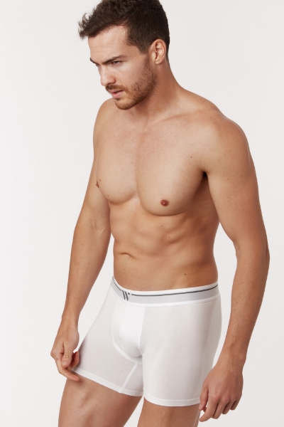 Resim 2’li Erkek Boxer-Clc - 100-Beyaz