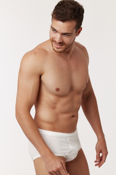 Resim 2’li Erkek Slip-Bmo - 100-Beyaz