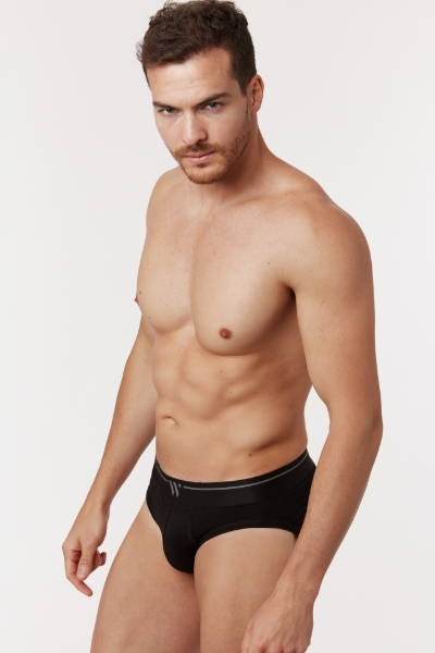 Resim 2’li Erkek Slip-Bmm - 199-Siyah