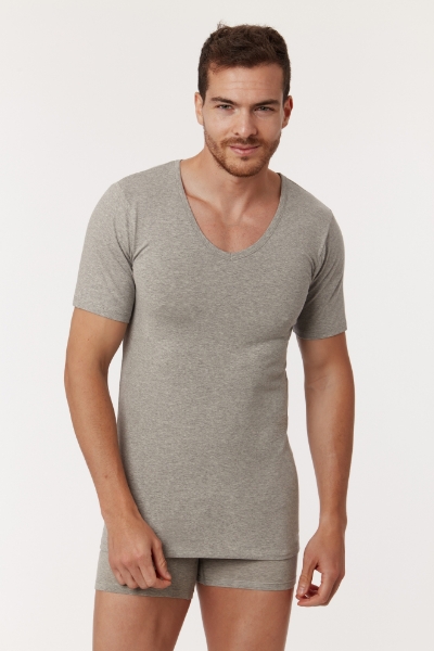 Resim Erkek Atlet-Bav - 121-Gri  Melanj