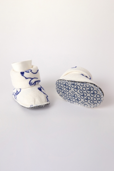 Resim Velsoft Patik-Boo - 914-Kutup Ayısı Baskılı Beyaz