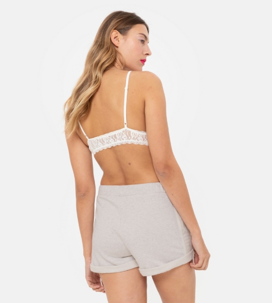 Resim Dantel sütyen-Xuc - 112-Transparan Krem