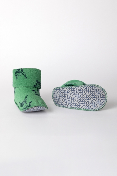 Resim Velsoft Patik-Boo - 919-Boğa Baskılı Yeşil
