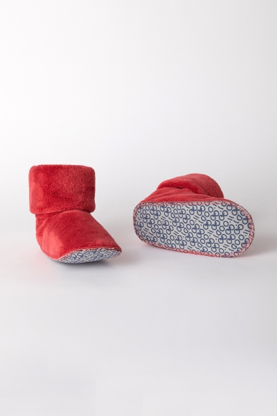 Resim Velsoft Patik-Boo - 437-Rakun Temalı Gül Kırmızısı