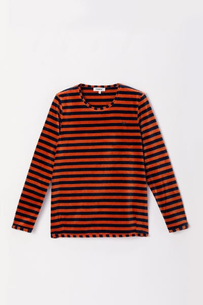 Resim Kadın Sweatshirt-Vdu - 965-Çizgili Keçi Teması