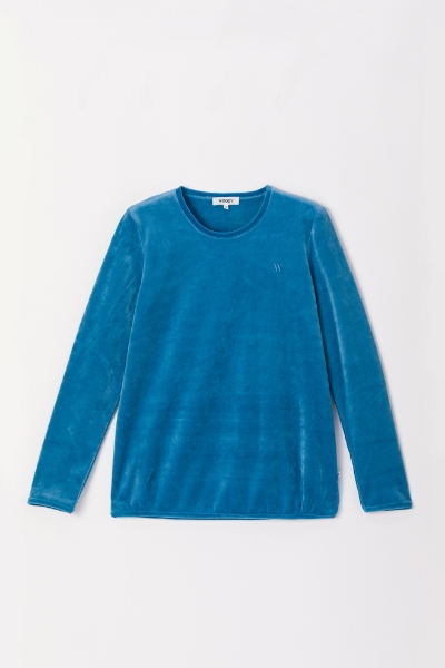 Resim Kadın Sweatshirt-Vdu - 845-Niagara Mavisi