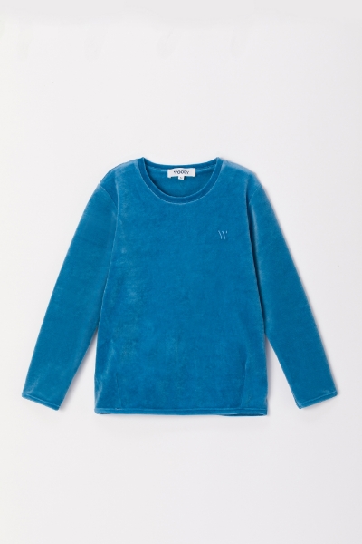 Resim 10-16 Yaş Kız Sweatshirt-Vdu - 845-Niagara Mavisi