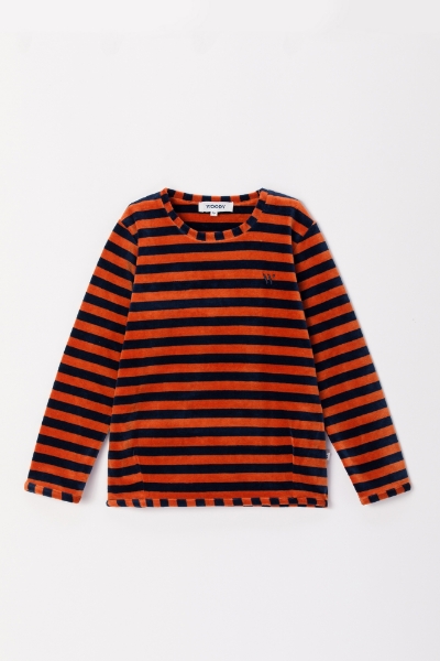 Resim 2-8 Yaş Kız Sweatshirt-Vdu - 965-Çizgili Keçi Teması