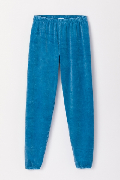 Resim Erkek kadife jogger-Vdl - 845-Niagara Mavisi