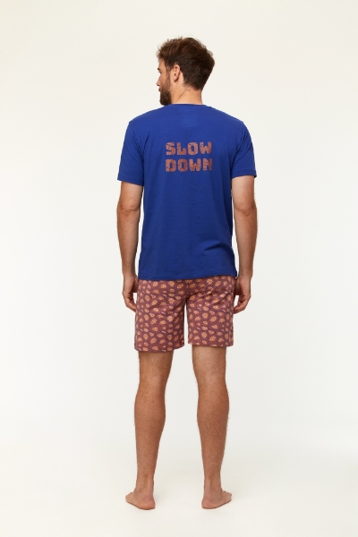 Resim Erkek Pijama-Qrs - 856-Soğuk Mavi