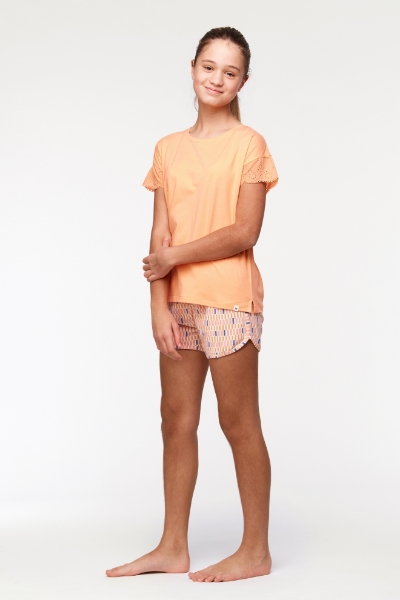 Resim 2-8 Yaş Kız Çocuk Pijama-Ypd - 538-Kavuniçi