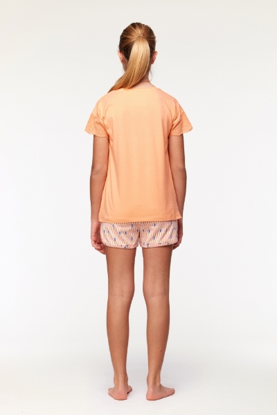 Resim 10-16 Yaş Kız Çocuk Pijama-Ypd - 538-Kavuniçi