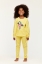 Resim 2-8 Yaş Kız Çocuk Pijama-Pzb - 918-Tukan Temalı Çizgili Sarı