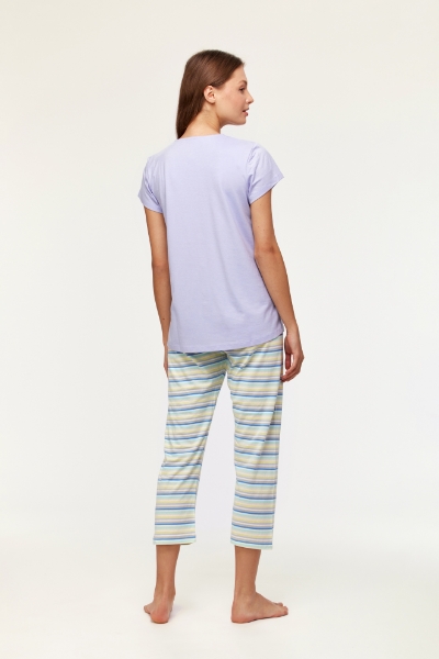Resim Kadın Pijama-Pıs - 306-Lavanta